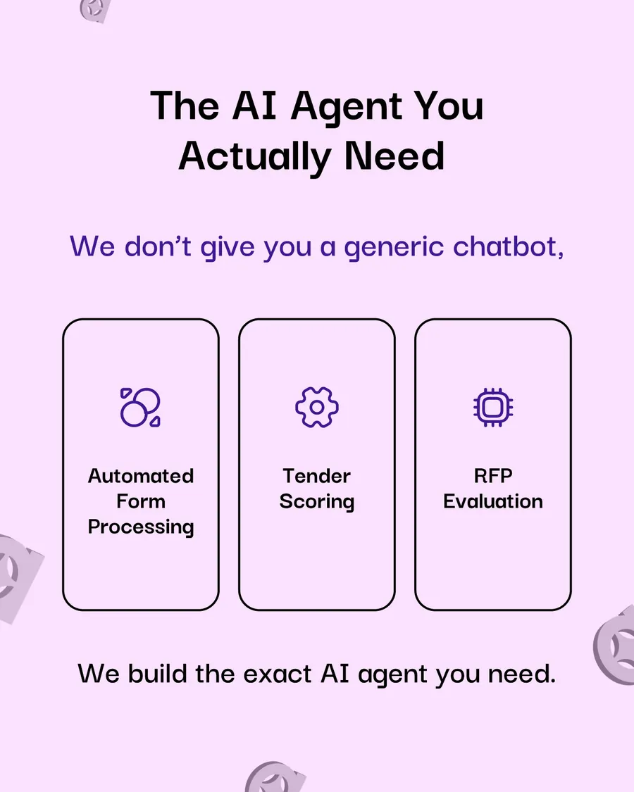 Thirteen slides: two covers — Enterprise AI Isn’t A Chatbot and AI for Governments Isn’t Optional Anymore — over one shared body of regulation without red tape, 24/7 citizen service agents, insights from every corner, and the AI agent you actually need, followed by the same deck set in Arabic.
