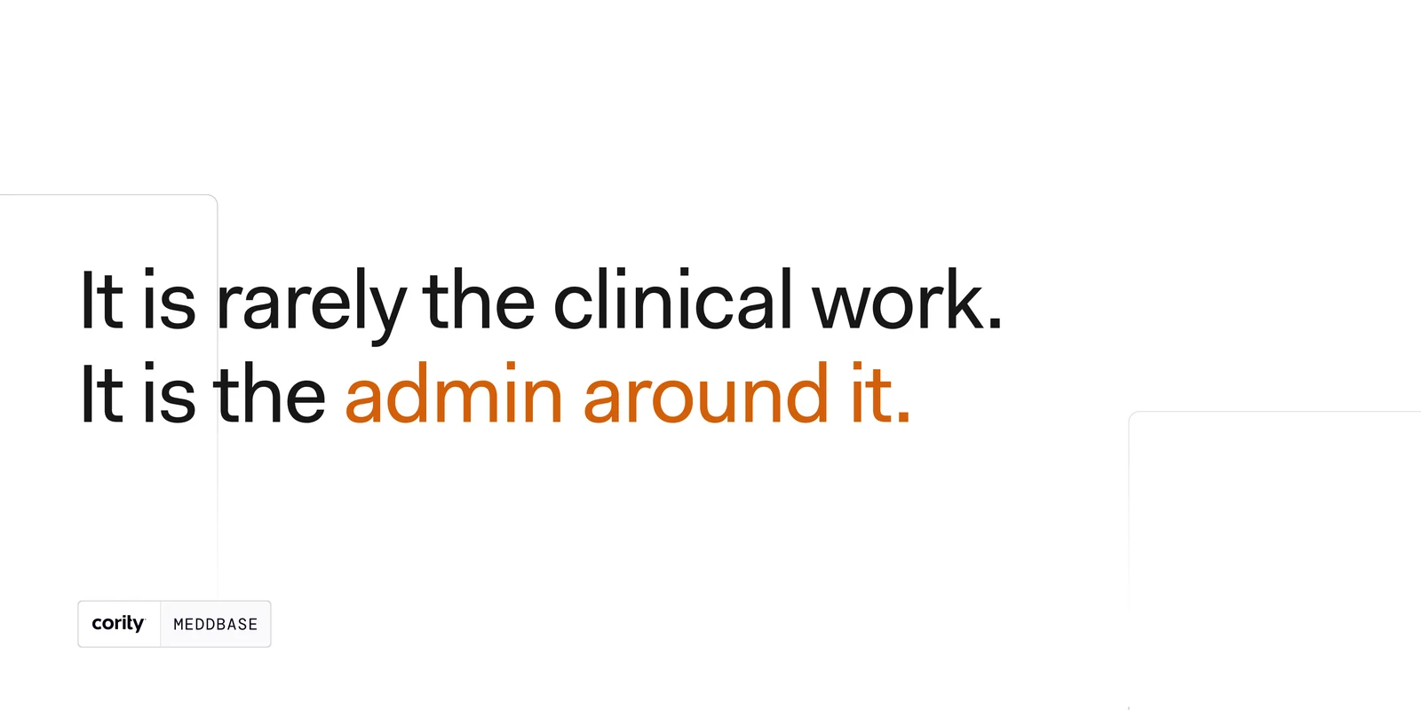 A seven-slide carousel: You opened a second site, so why did the margin get thinner? — it is rarely the clinical work, it is the admin around it; 7 to 10% of private invoices carry an error; 8 to 12% of appointments are missed and never rebooked; on £1.5m turnover that gap runs to six figures a year; one system for booking, notes, billing and recall closes it; and a profitability calculator to close.