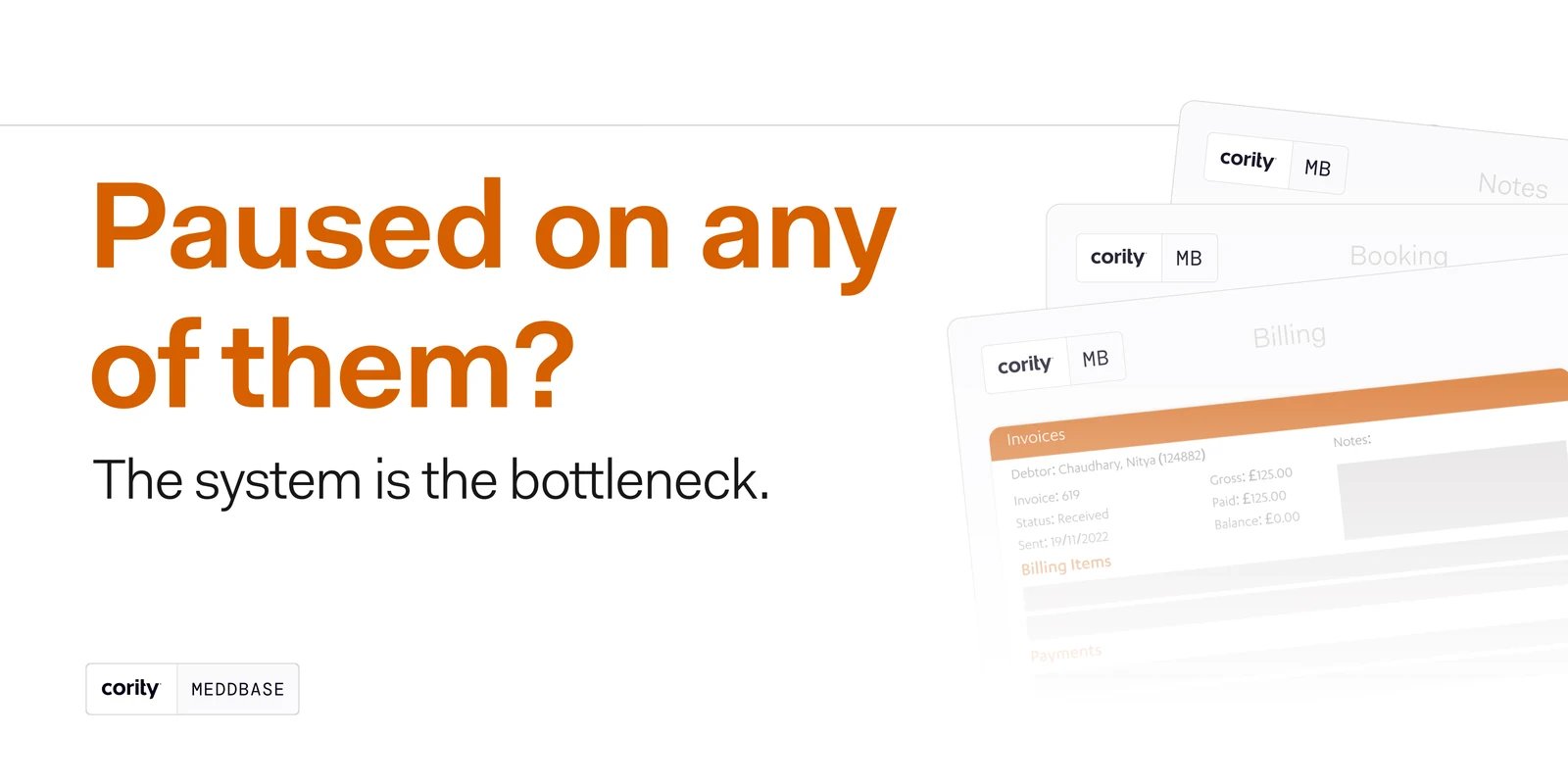 A seven-slide carousel: Six honest questions before you add another site — can you see one patient record across every location, does a missed appointment get chased on its own, can you pull a payer-ready report in minutes, does a new clinician add admin or absorb it; paused on any of them, the system is the bottleneck; and a two-minute scale assessment to close.