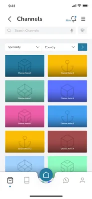 Channels, as a grid of colour.