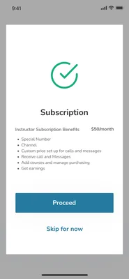 The instructor subscription.