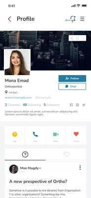 A member's own profile.