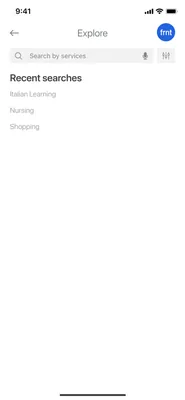 Explore, with recent searches.