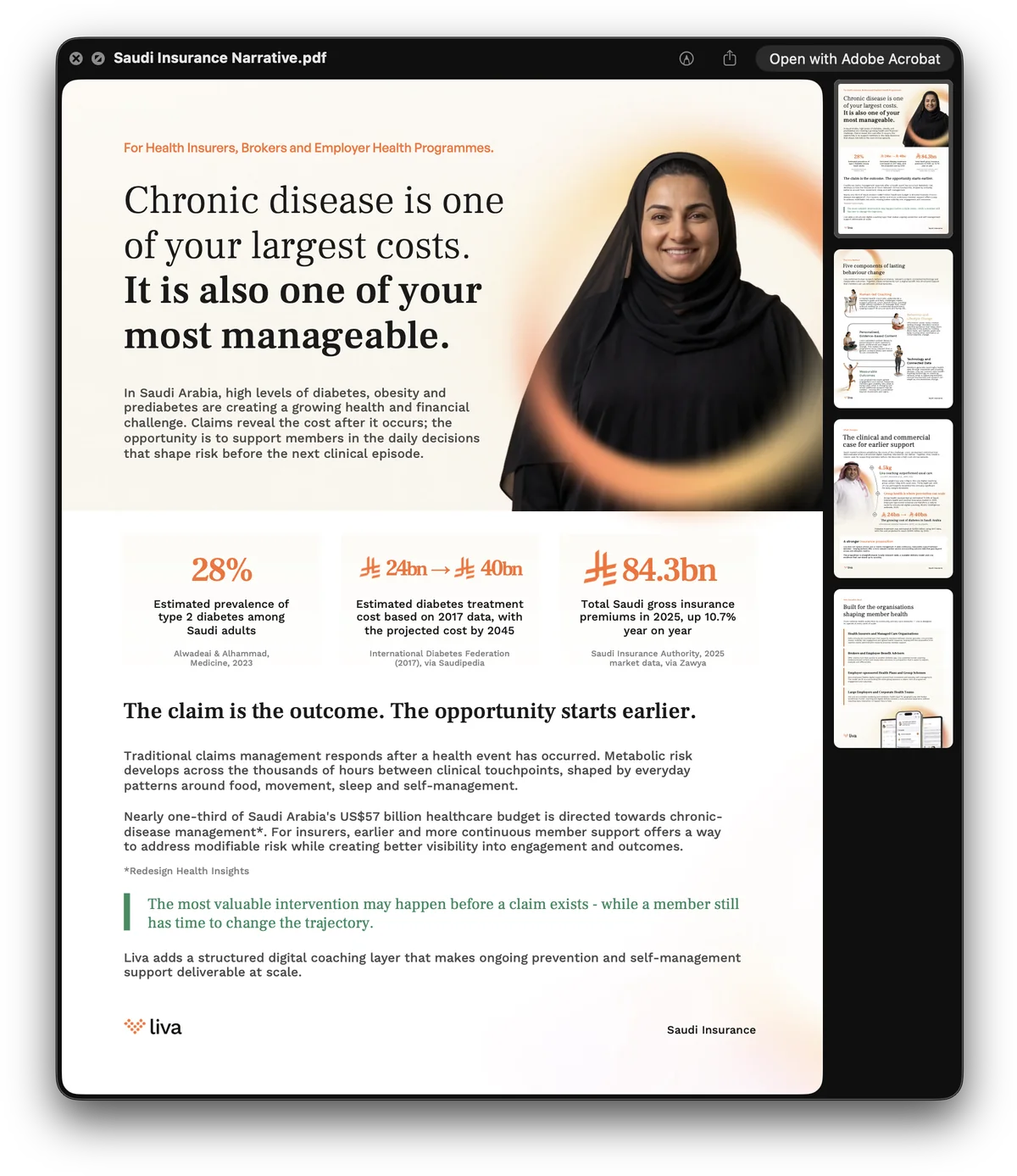 The market papers: Saudi government, public sector in English and Arabic, insurance, private hospitals, occupational health, a pharmacy-led model in the Netherlands, and the Wegovy wraparound model with Novo Nordisk.