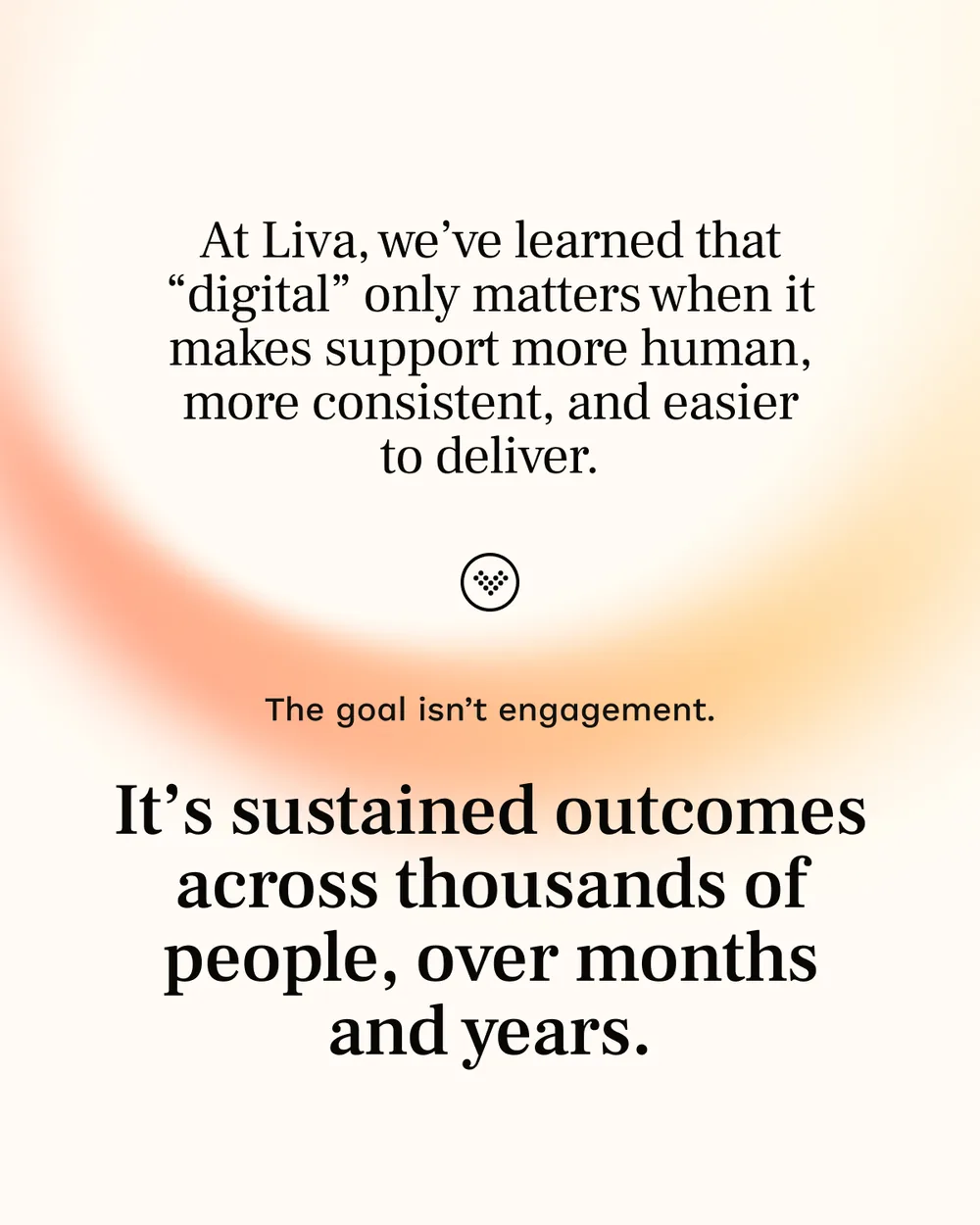 A seven-slide carousel: we talk about chronic care like it happens in clinics, and what happens in the 167 hours between appointments.