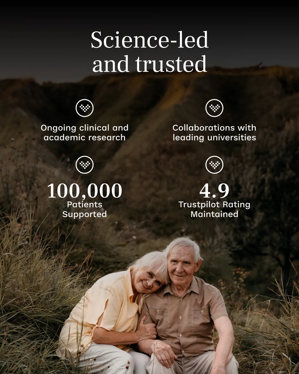 An eight-slide 2025 review: expansion into Germany and Saudi Arabia, public-sector work in the UK and Denmark, three product launches, 100,000 patients supported.