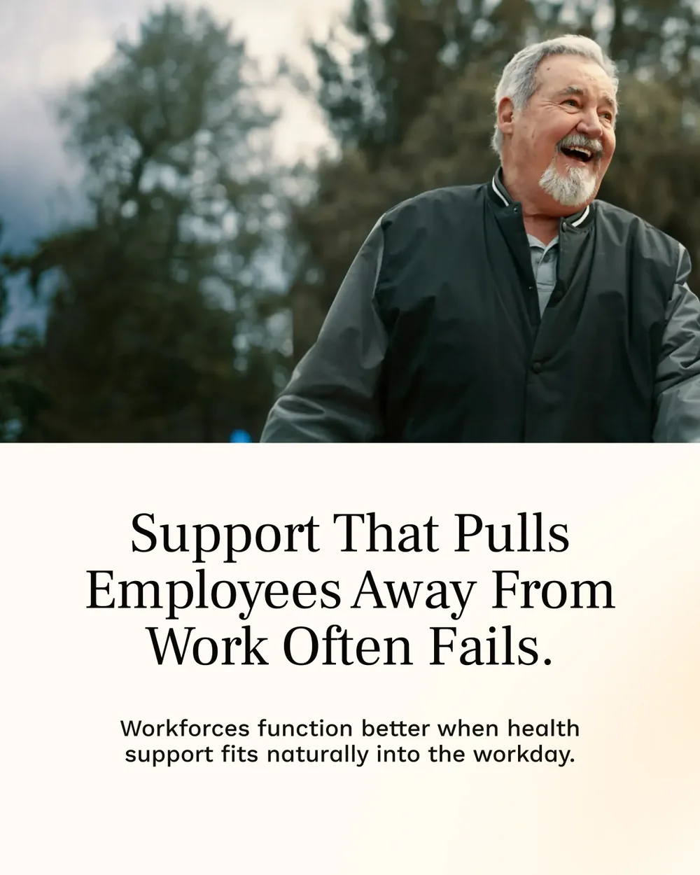 An eight-slide carousel on what employee sickness costs: £103bn lost in 2023, £429–£702 per employee, forty-four lost days to presenteeism.