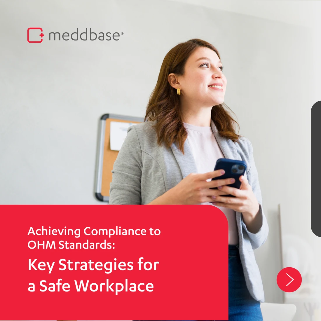 A six-slide carousel on occupational health management.