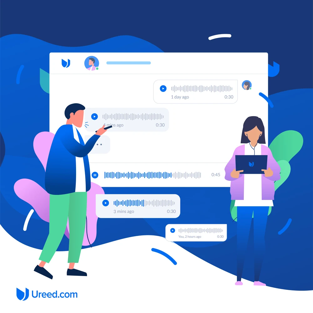 A six-post run on the platform: a new website; introducing the new Ureed.com in four steps; the Ureed.com Messenger app; voice chat; a tip to add a GIF to your service gallery; and the platform on desktop.